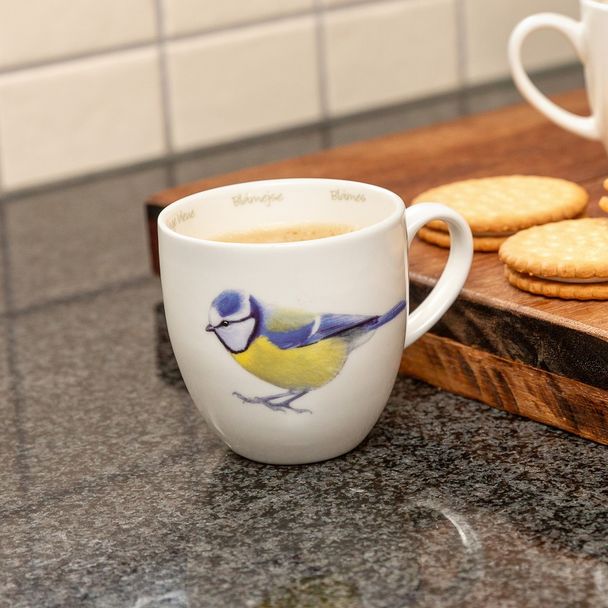 Blue Tit Mug by Elwin van der Kolk