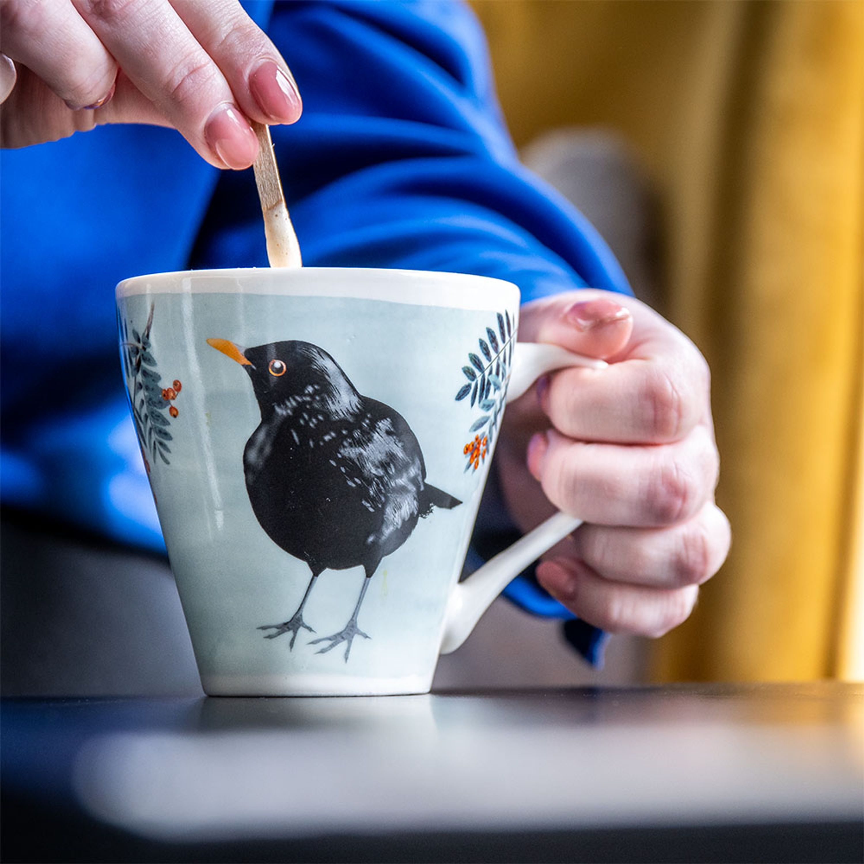 Meilleurs prix pour Tasse merle – Myrte | Tasses Illustrées | Tasse Porcelaine | Mugs | Arts de la table | Articles de boisson | Vivara