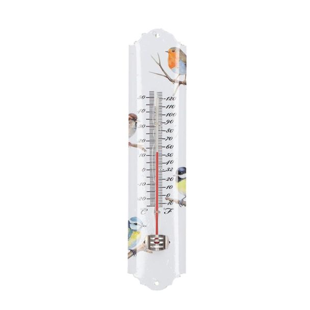 Thermometer aquarel vogels