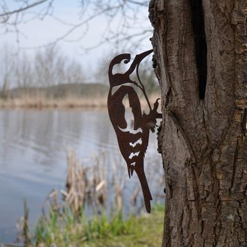 Metalbird Great Spotted Woodpecker 