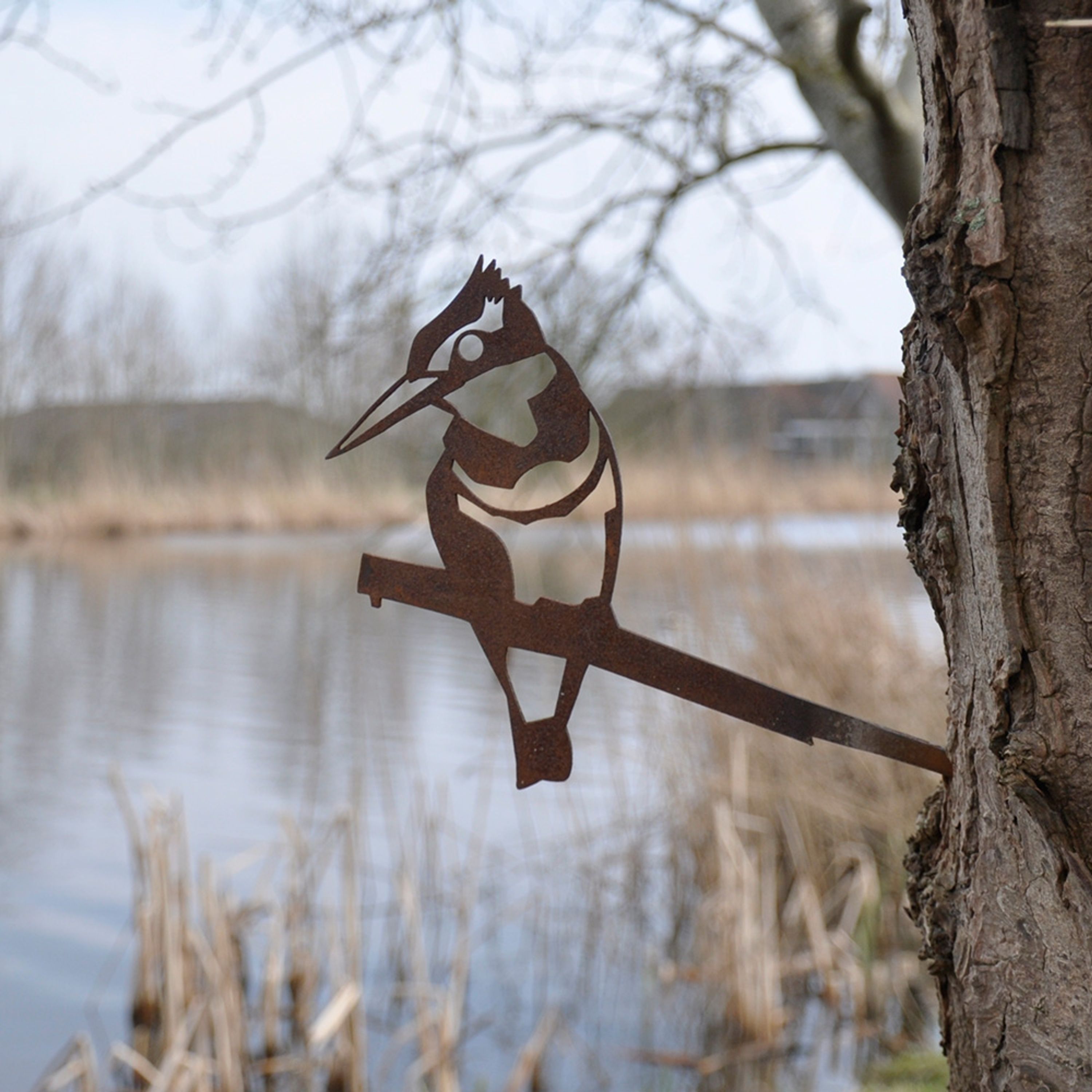Meilleurs prix pour Martin-pêcheur | Décorations Métal | Accessoires Jardin | oiseau métal jardin | Metalbird