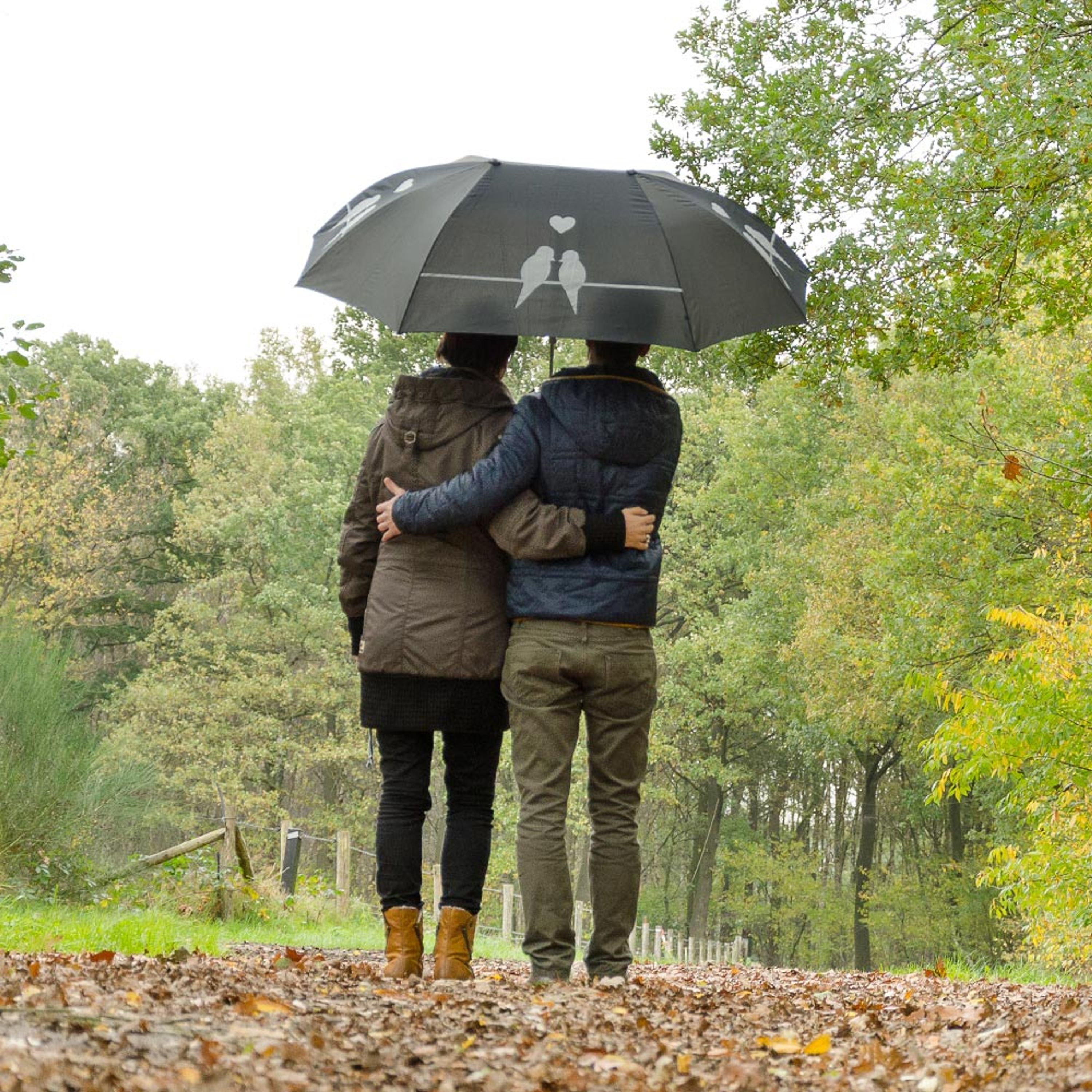 Meilleurs prix pour Parapluie Duo avec silhouettes d’oiseaux | Parasols et parapluies | Accessoires | Vivara
