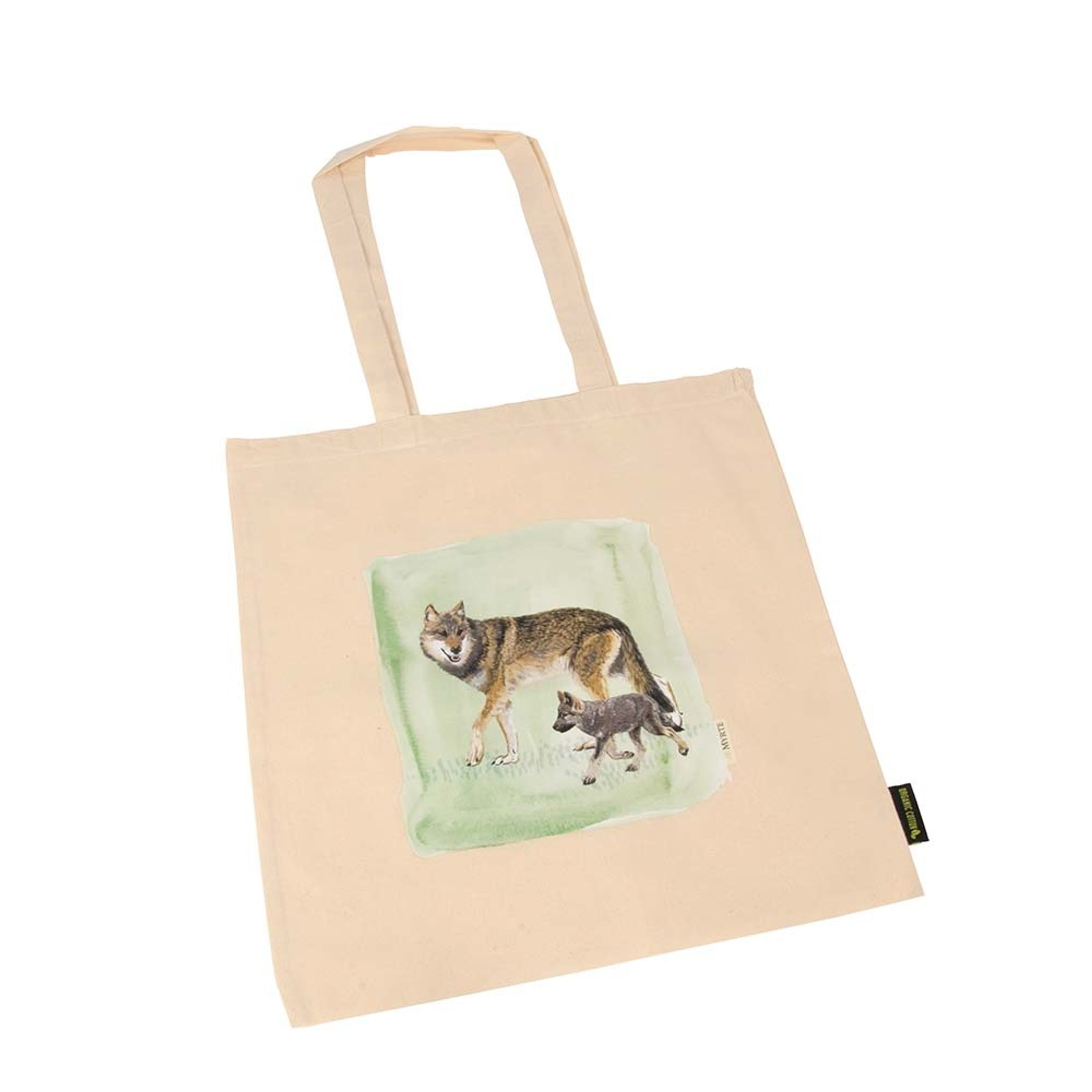 Baumwolltasche „Wolf“ - Myrte | CJ Wildlife