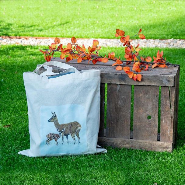 Baumwolltasche „Reh“ - Myrte