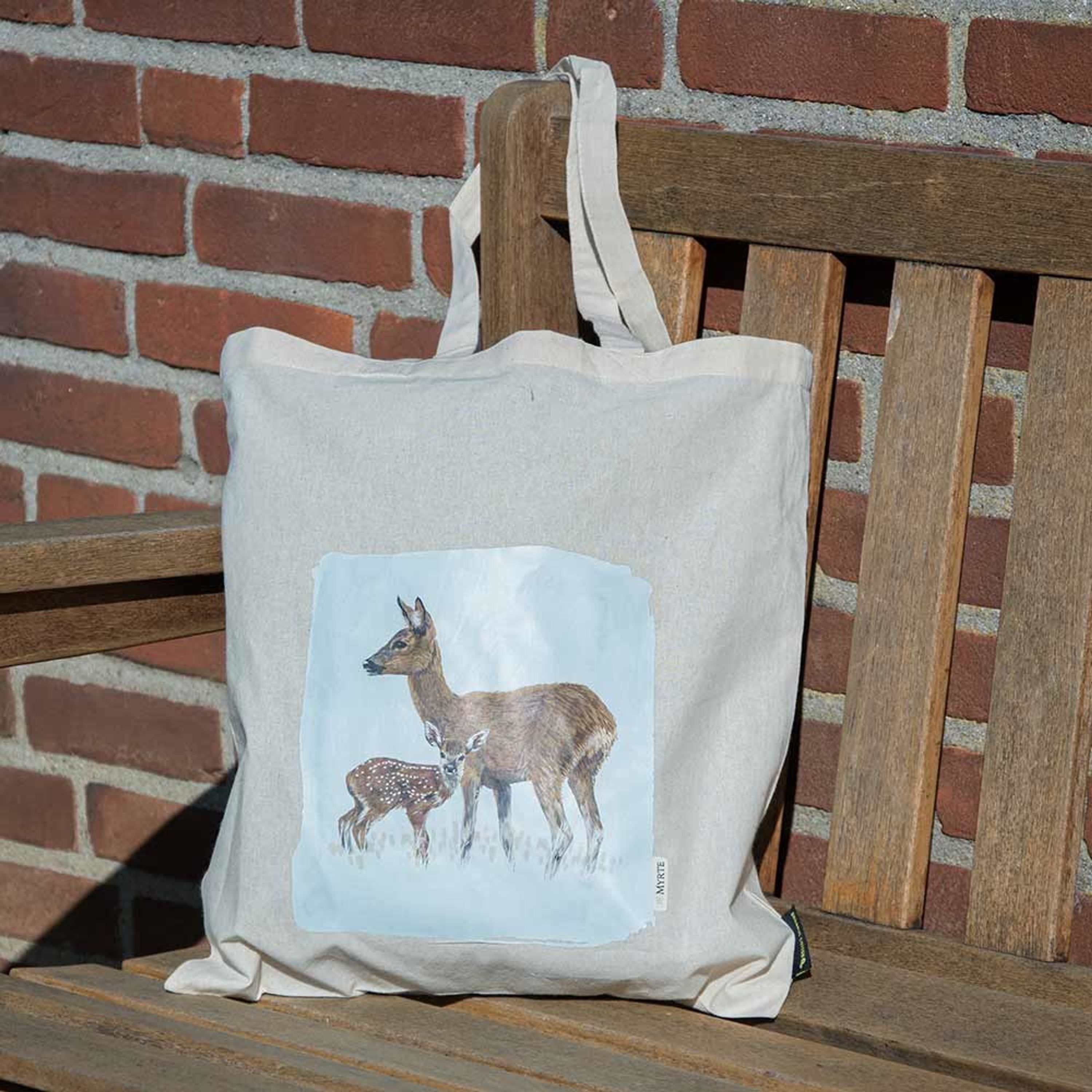 Baumwolltasche „Reh“ - Myrte | CJ Wildlife