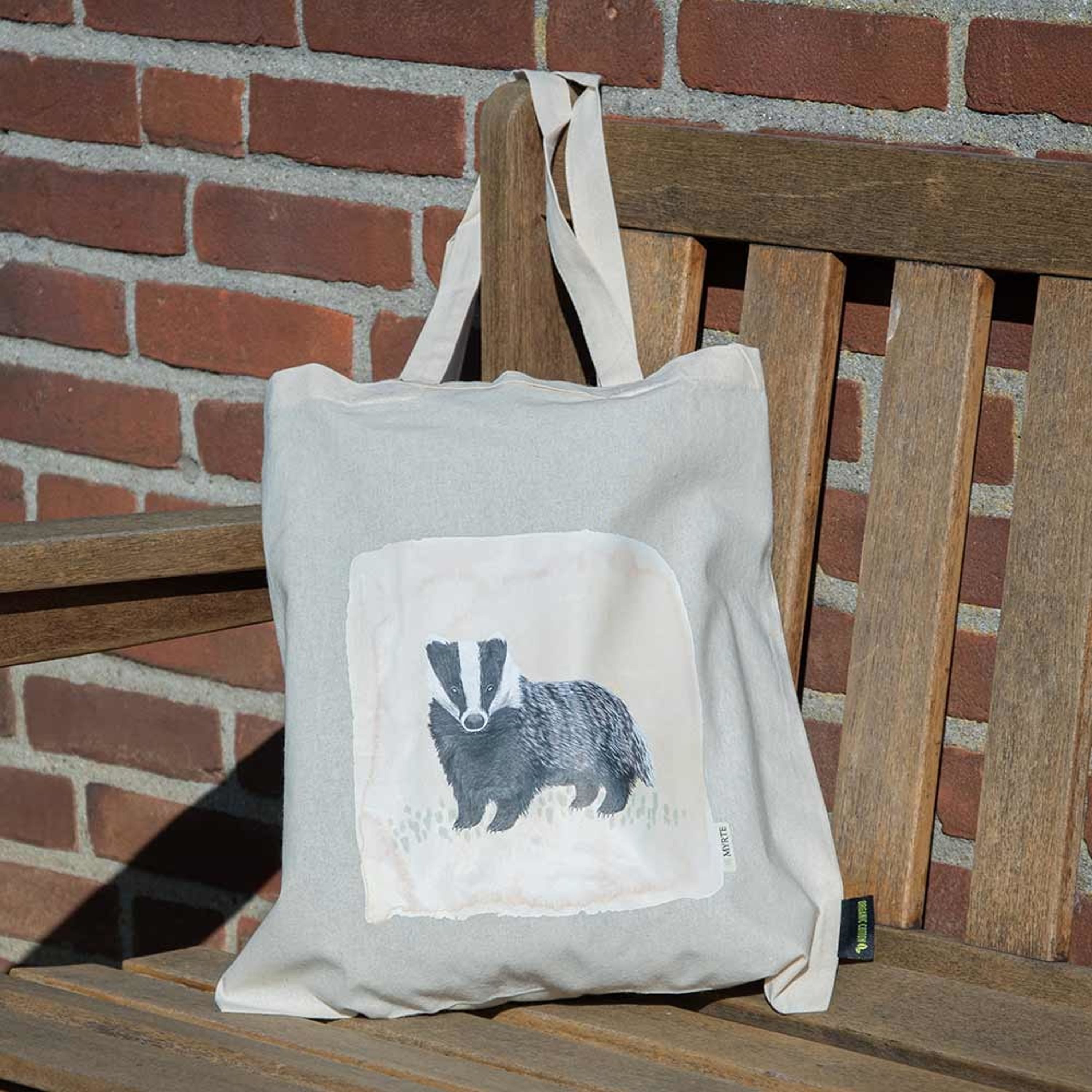 Baumwolltasche „Dachs“ - Myrte | CJ Wildlife