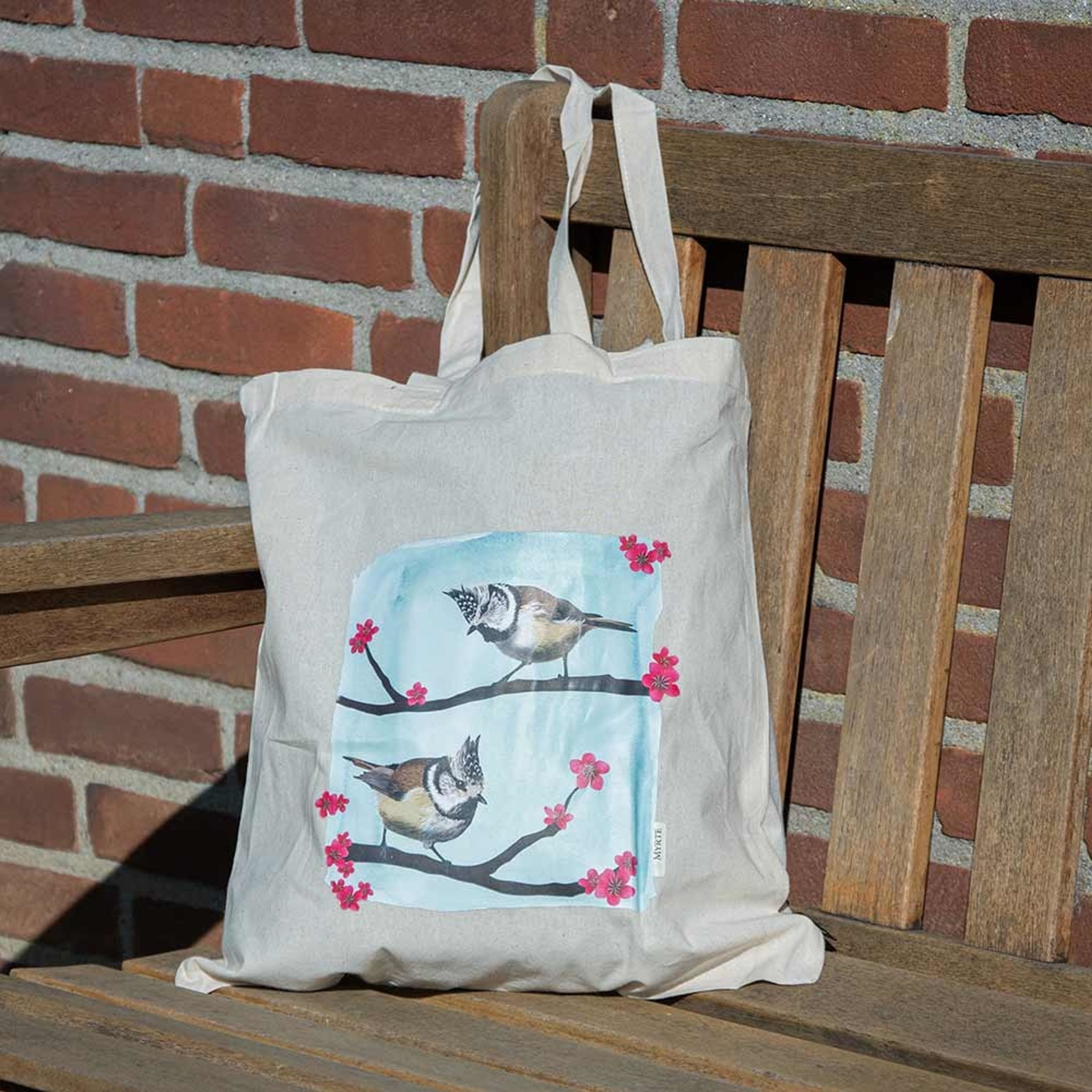 Baumwolltasche „Haubenmeise“ - Myrte | CJ Wildlife