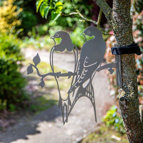 Swallow Corten Steel Silhouette