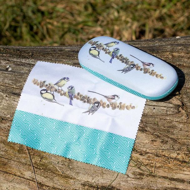 Garden Birds Glasses Case by Elwin van der Kolk