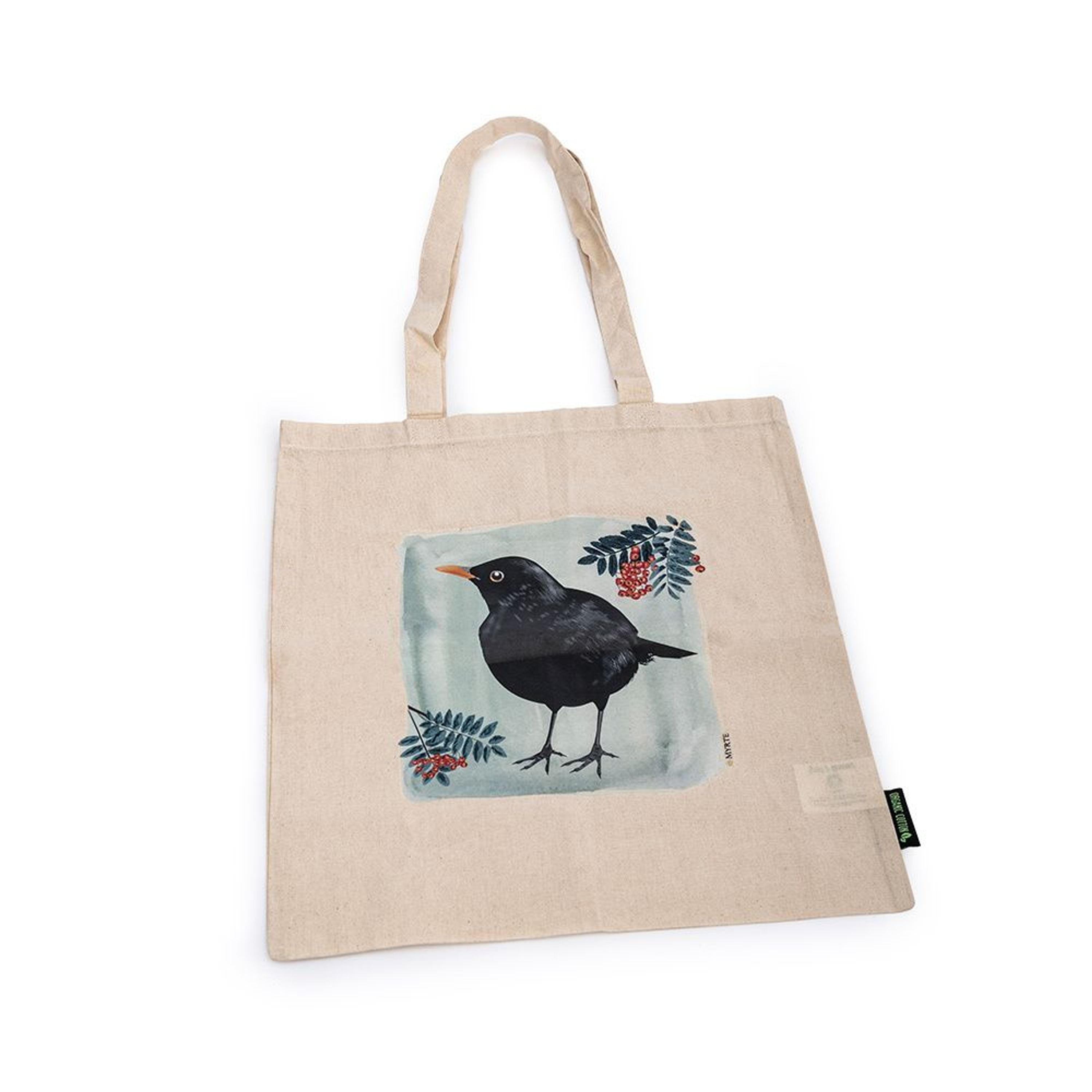 Baumwolltasche „Amsel“ - Myrte | CJ Wildlife