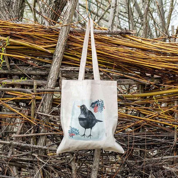 Blackbird Cotton Bag by Myrte