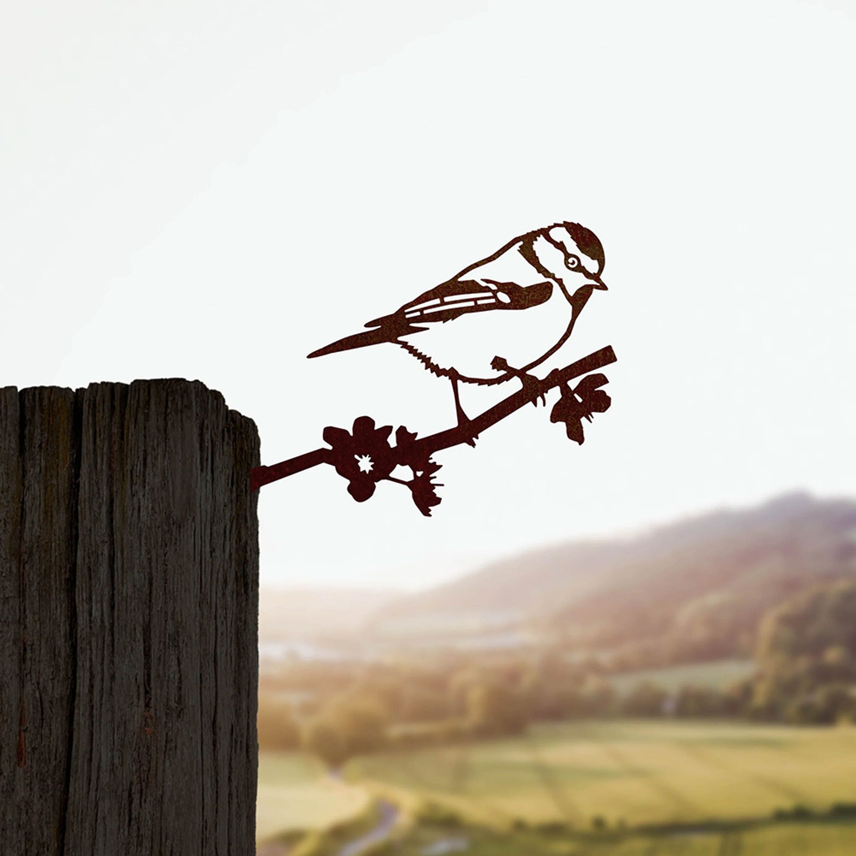 Pimpelmees | Metalbird | Vivara | Partner van Vogelbescherming Nederland | Tuindecoratie | Cadeau vo