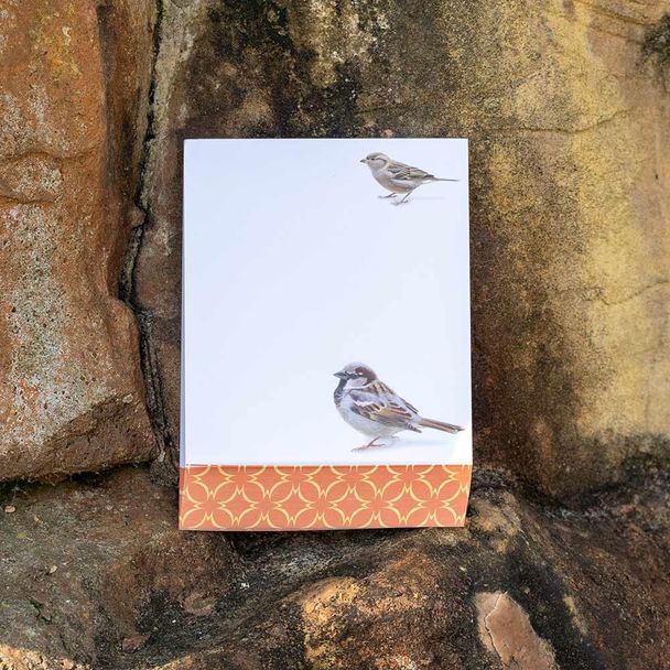 Sparrow Notepad by Elwin van der Kolk   