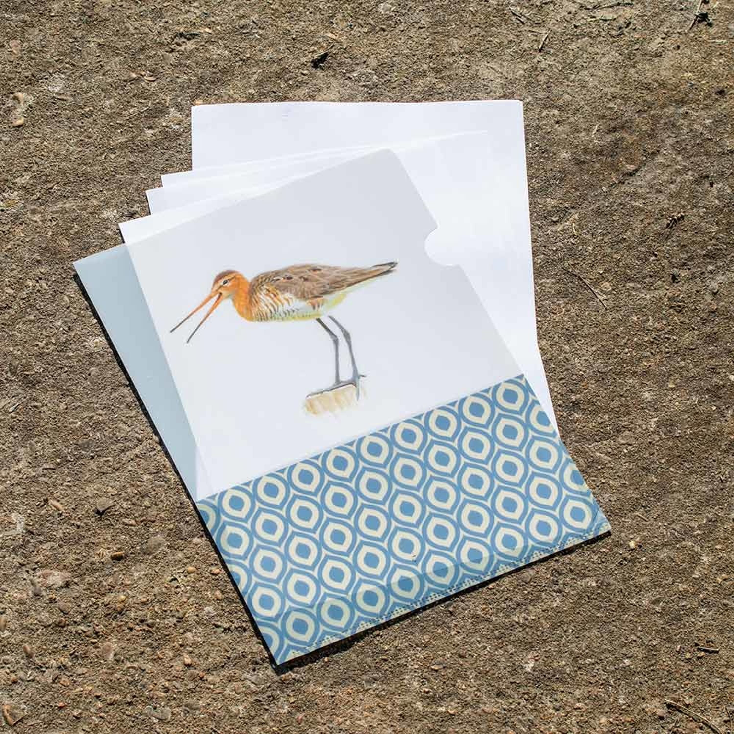 Black-tailed Godwit L-Folder by Elwin van der Kolk