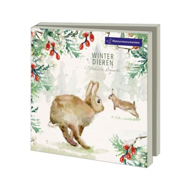 Wenskaartenset Natuurmonumenten - Winterdieren