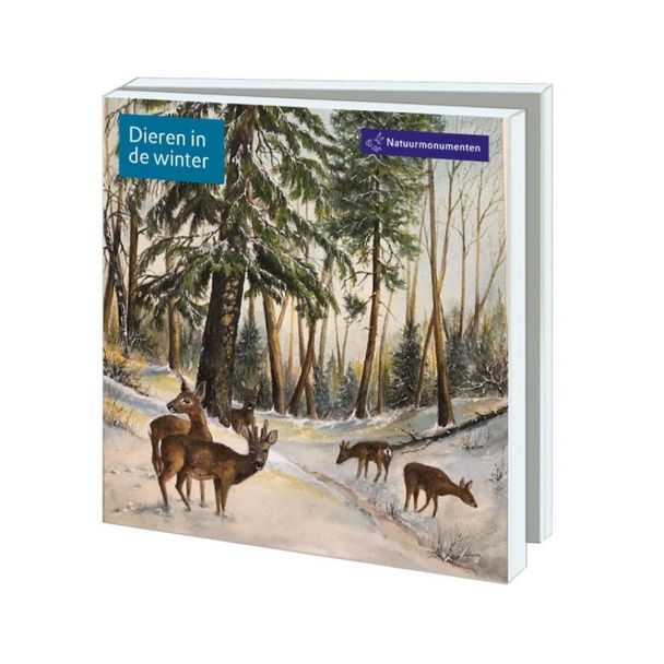 Wensenkaartenset Natuurmonumenten - Dieren in de winter