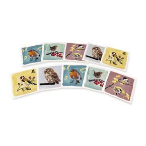 Sélection de cartes de voeux Oiseaux de jardin populaires Myrte - 2 x 5 choix