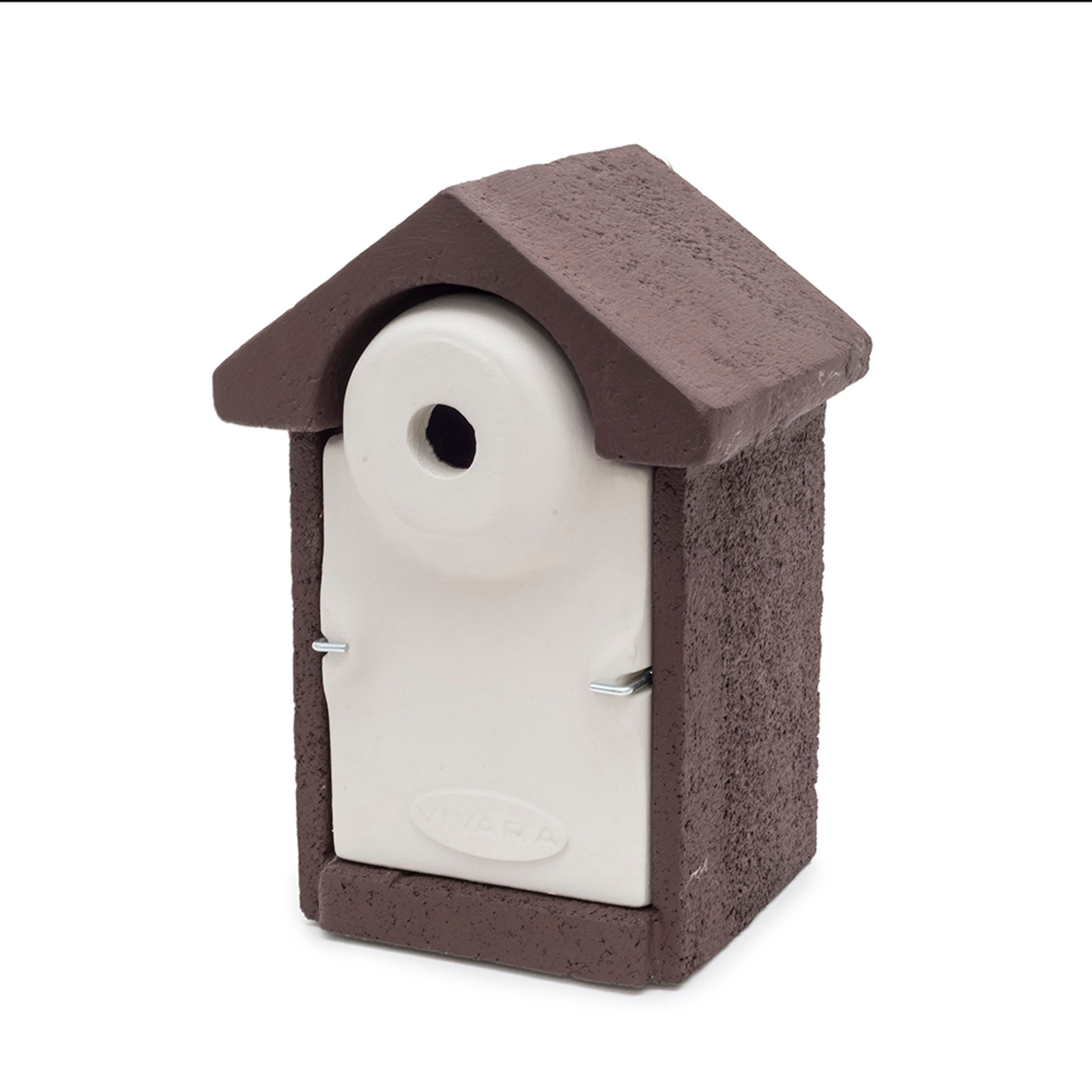 Nistkasten „Sevilla“ WoodStone Braun 28 mm | Vogelhaus Holzbeton | CJ Wildlife