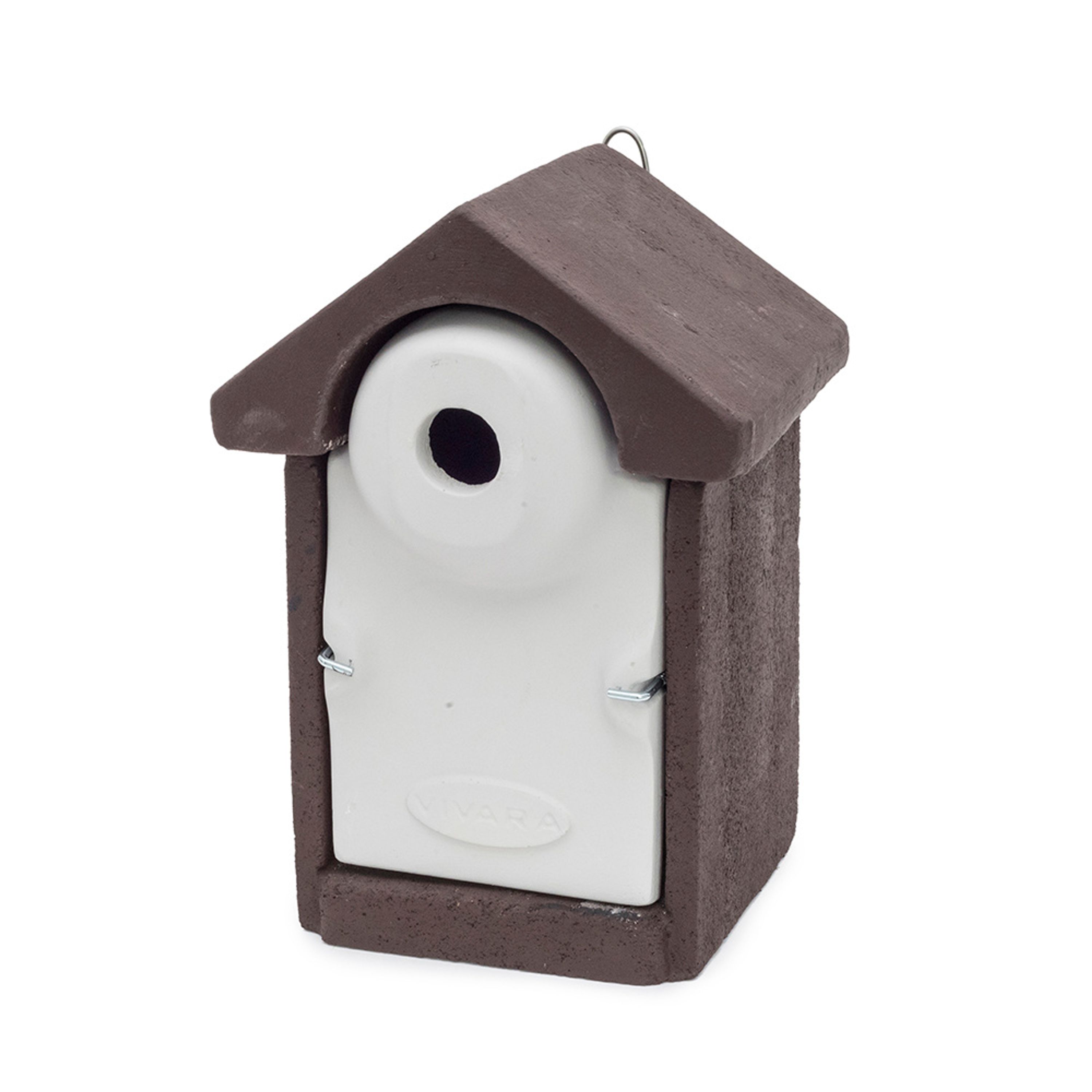 Nistkasten „Sevilla“ WoodStone Braun 32 mm | Vogelhaus Holzbeton | CJ Wildlife