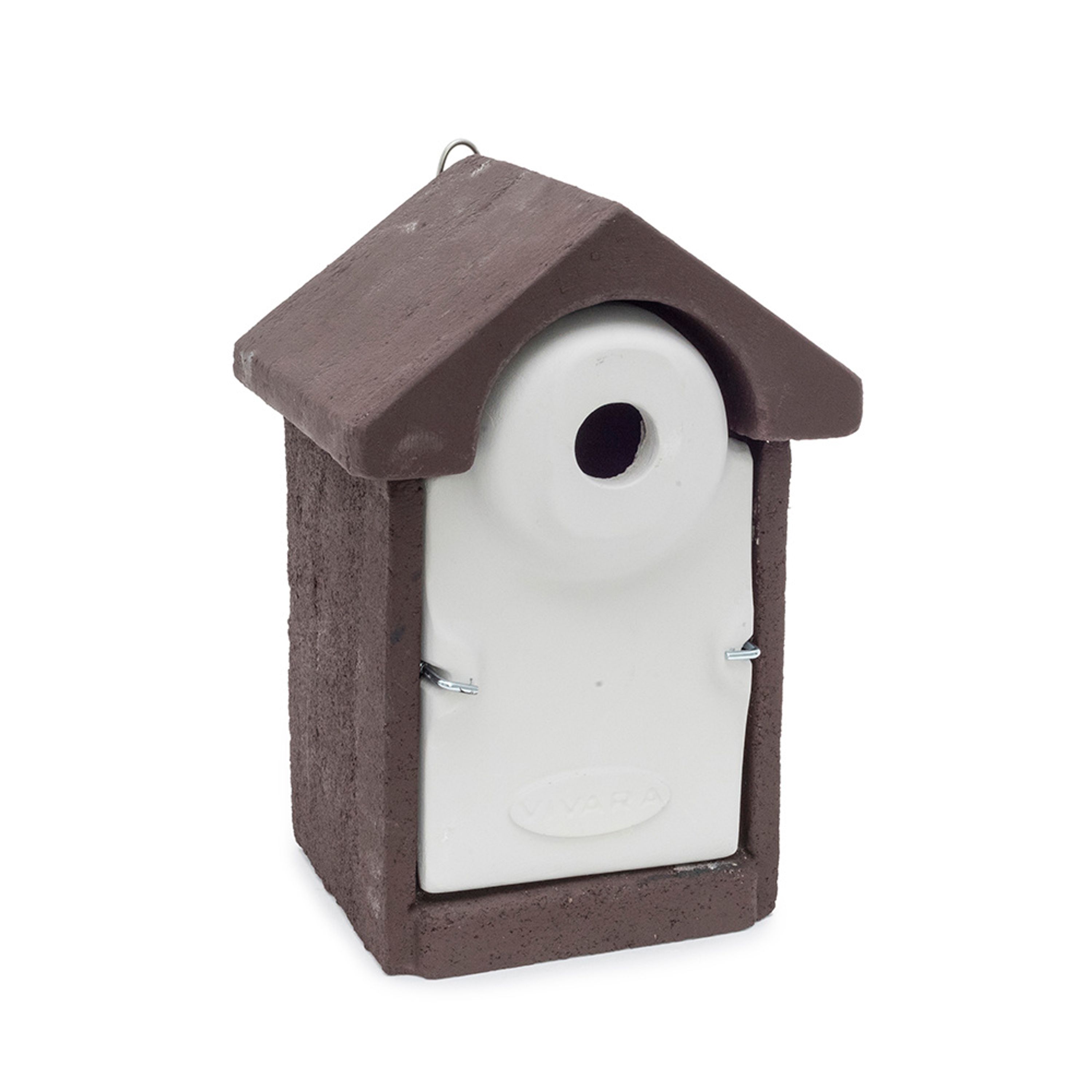 Nistkasten „Sevilla“ WoodStone Braun 32 mm | Vogelhaus Holzbeton | CJ Wildlife