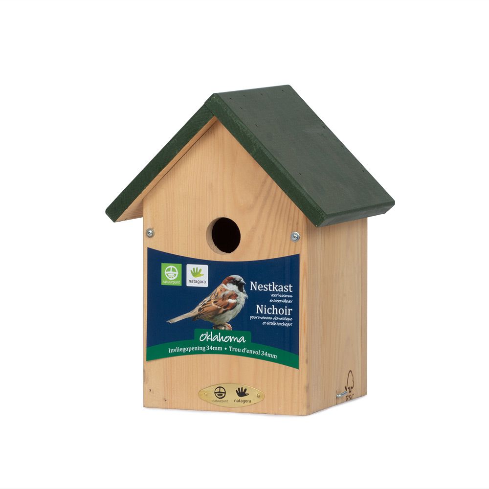 GRAND NICHOIR BALCON POUR MÉSANGES CHARBONNIÈRES, MOINEAUX, SITTELLES