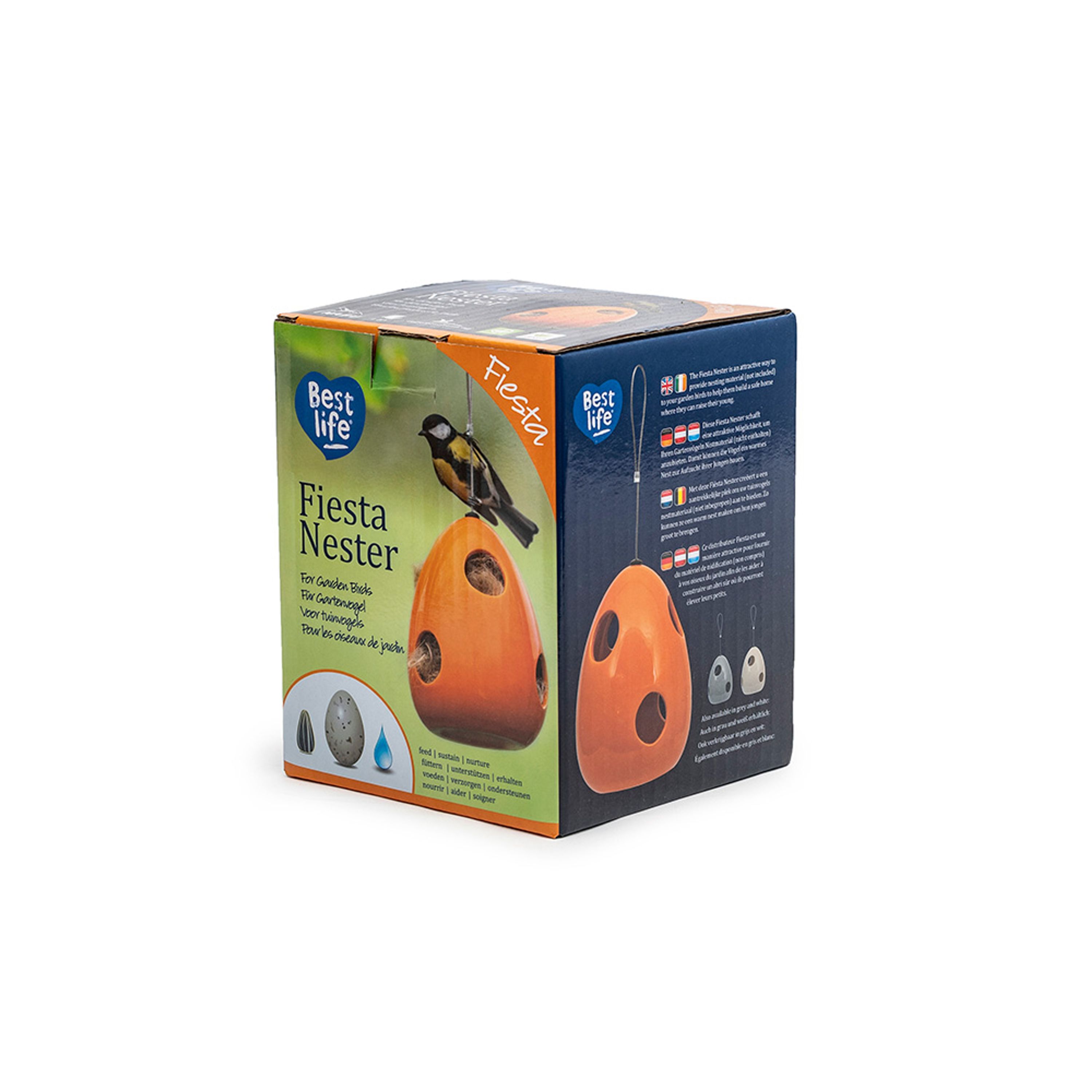 Nistmaterial-Halter „Fiesta”, orange  | CJ Wildlife