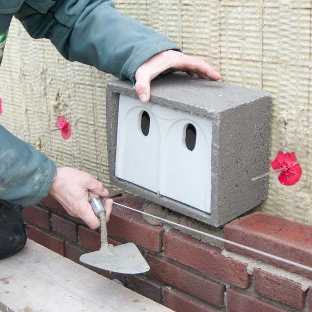 WoodStone House Sparrow Nest Box Estella