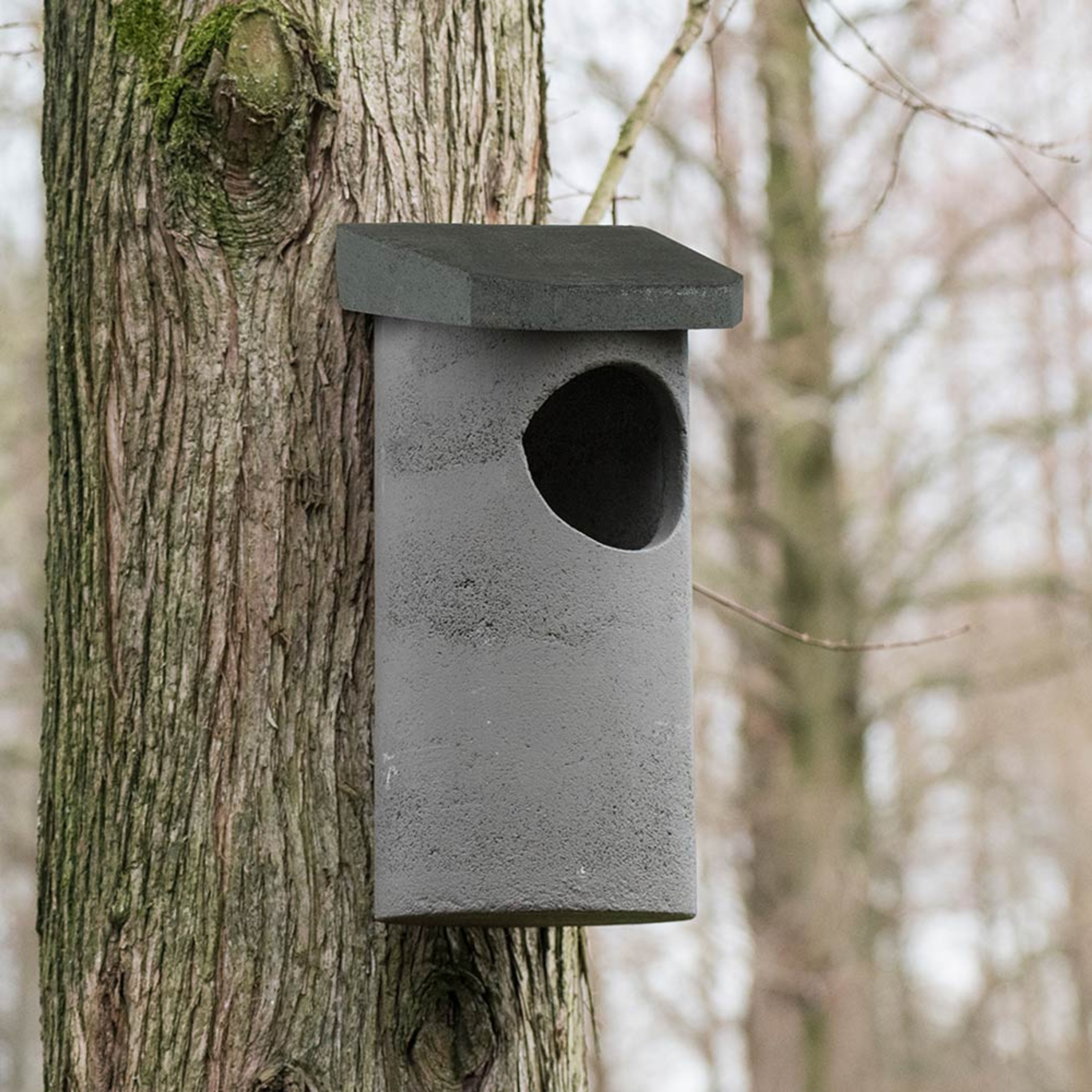Meilleurs prix pour Nichoir pour chouette hulotte WoodStone | béton de bois | Nichoire chouette | Nichoir grands oiseaux | Nichoir oiseaux | Vivara