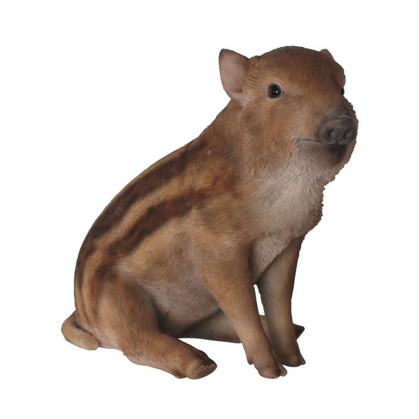 Kleines sitzendes Wildschweinbaby (Polystone)