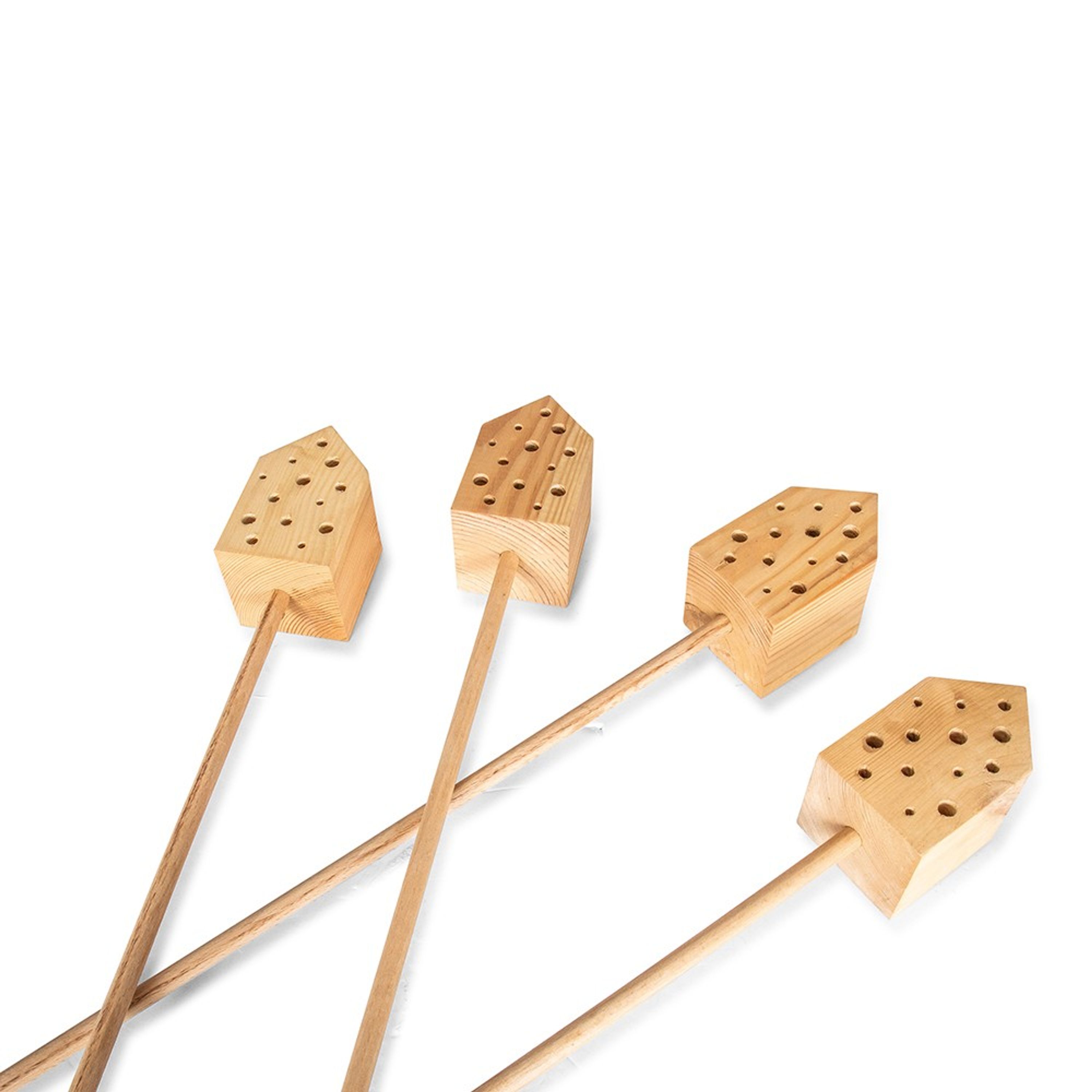 Mini-Bienenhotel auf Pfahl „Cuba“, 4 Stück | CJ Wildlife