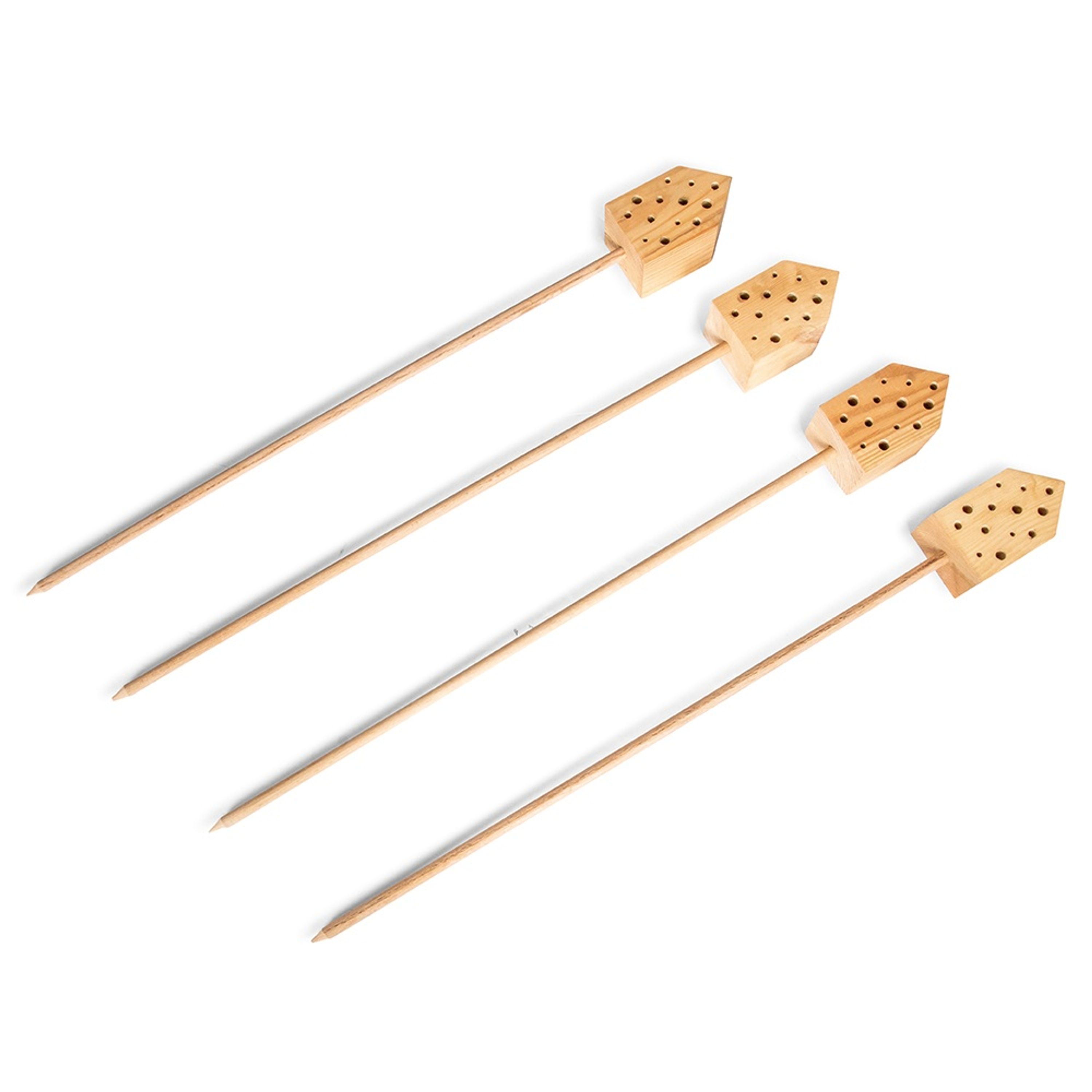 Mini-Bienenhotel auf Pfahl „Cuba“, 4 Stück | CJ Wildlife